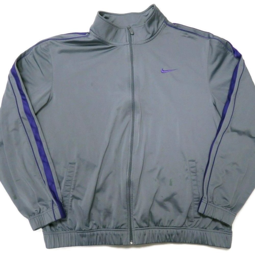 Nike Mens Practice OT Gray‎ Basketball Track Jacket